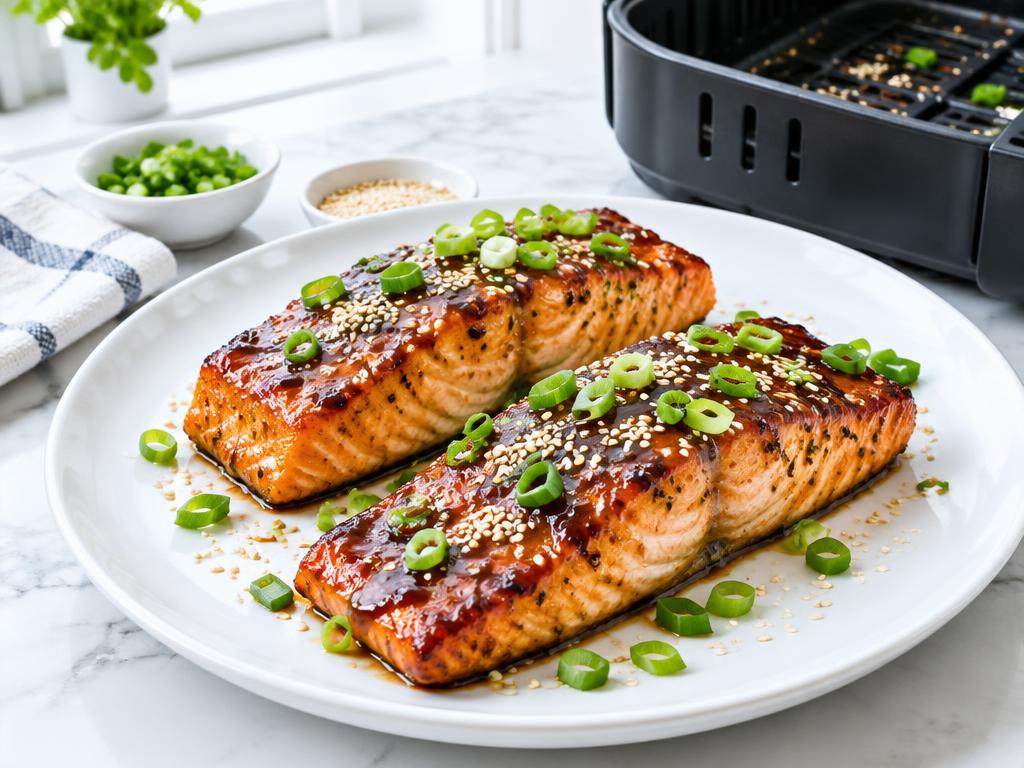 Air Fryer Teriyaki Salmon