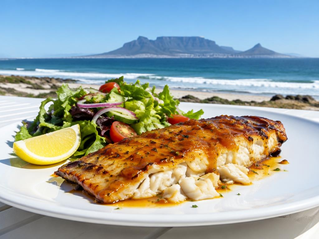 Braaied Snoek with Apricot Glaze