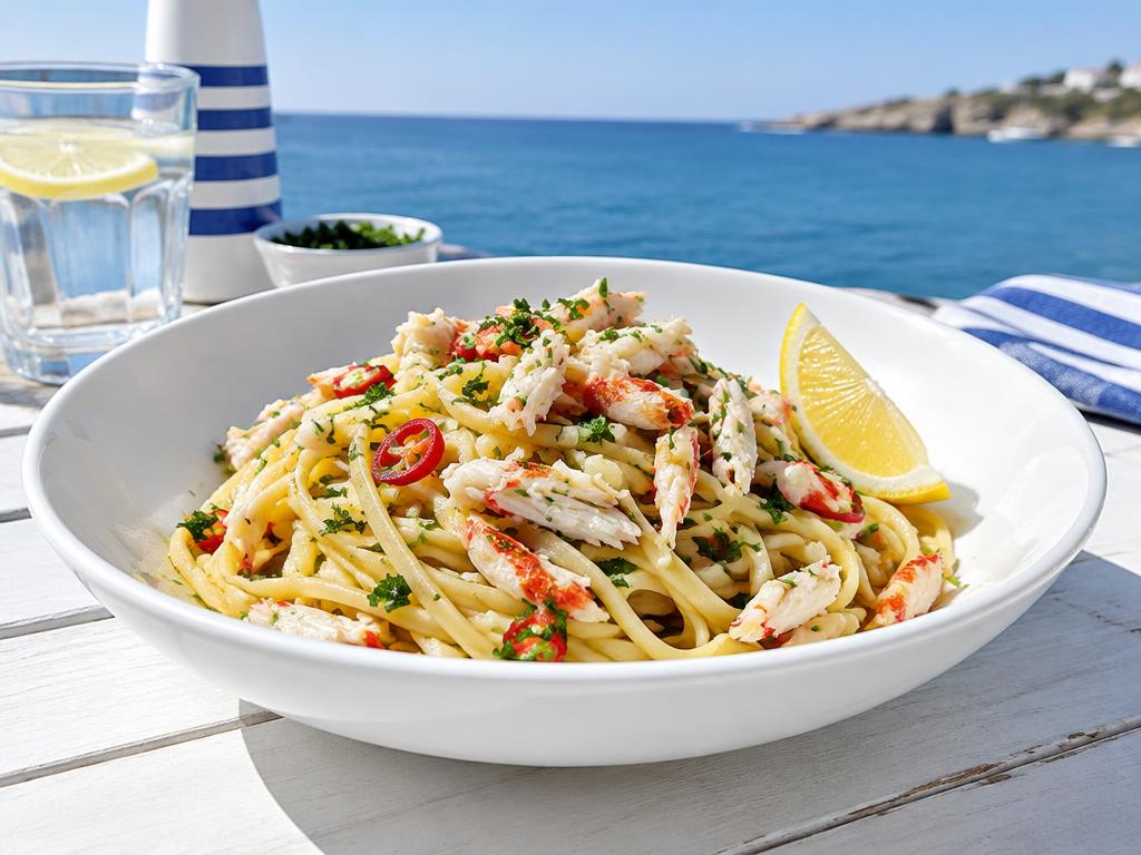Garlic & Chilli Crab Linguine