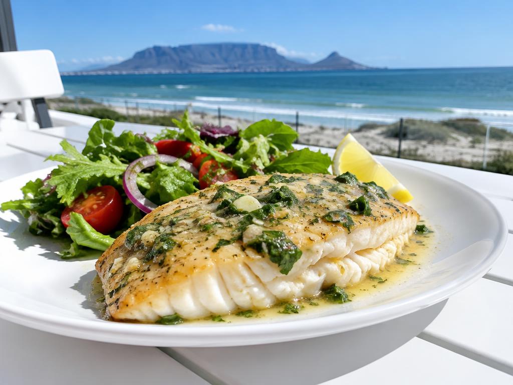 Geelbek Braai with Garlic & Herbs