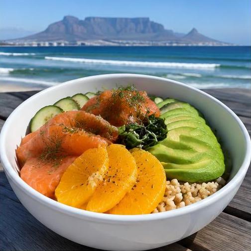 Smoked salmon & avo rice bowl