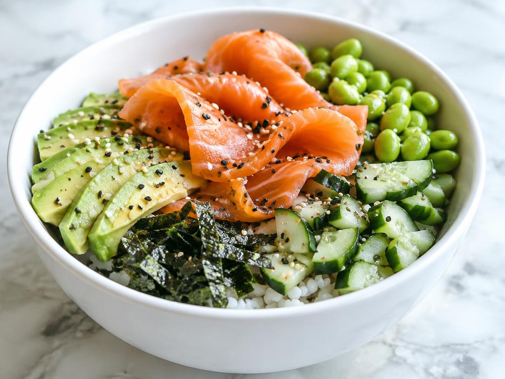 Smoked Salmon Poke Bowl
