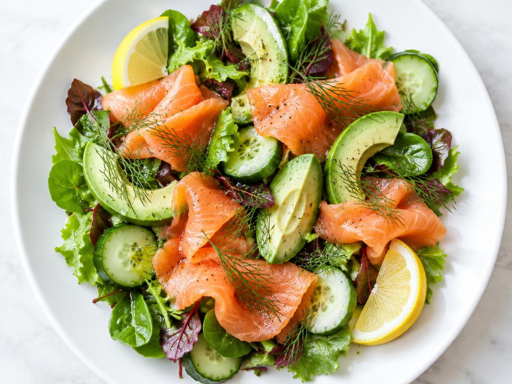 Smoked Salmon & Avocado Salad